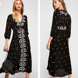 Free People S Embroidered Fable Maxi Dress